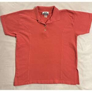 Vintage 90s SK Sport M 100% Cotton Short Sleeve Polo Collared Shirt USA Made